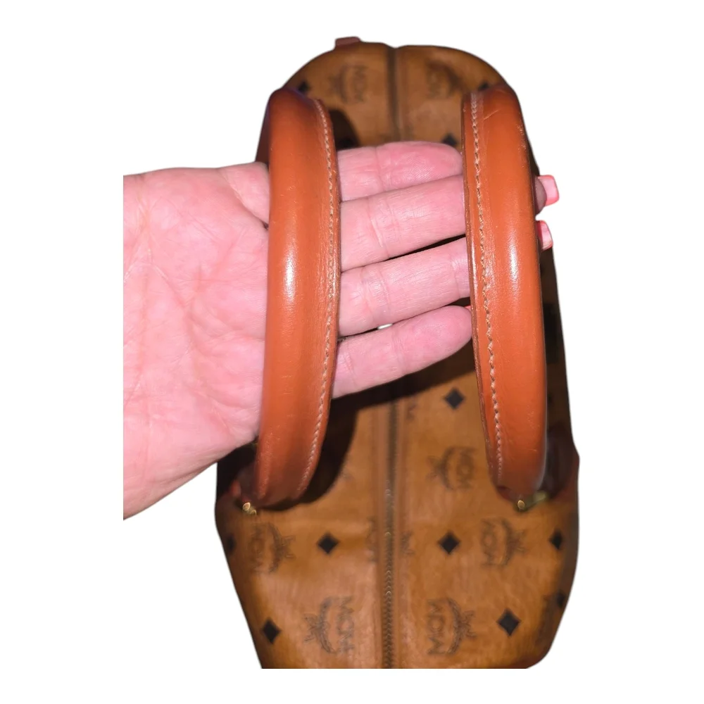 MCM Cognac Visetos Boston Bag, WITH COA - Picture 5 of 17